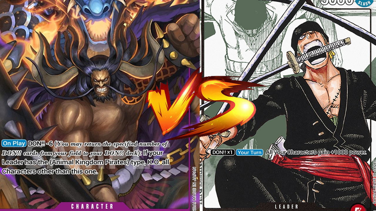 Purple Kaido Ramp Deck Demolishes Red Zorro Rush Deck One Piece Card