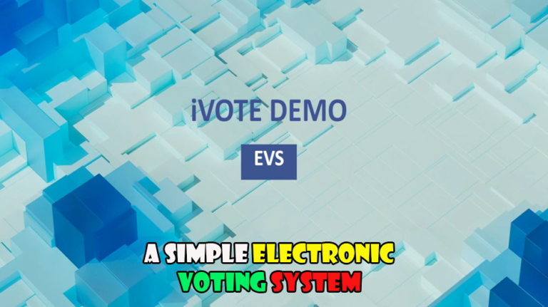iVOTE Electronic Voting System | Full Demo (Admin & Voter Guide) | App ...
